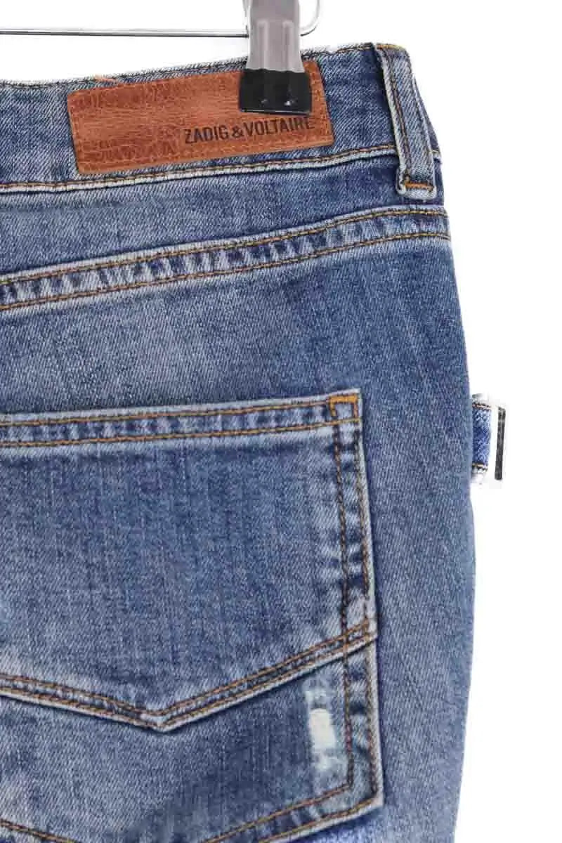 Jean droit Zadig & Voltaire Bleu en Coton