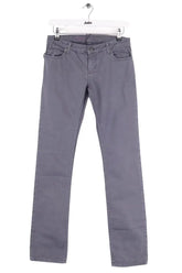 Jean droit Zadig & Voltaire Gris en Coton, taille S - Seconde Main