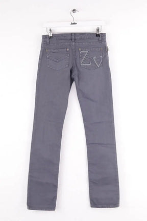 Jean droit Zadig & Voltaire Gris en Coton