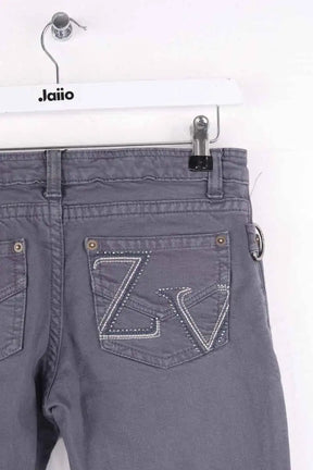 Jean droit Zadig & Voltaire Gris en Coton
