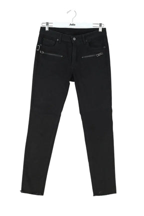 Jean droit Zadig & Voltaire Noir en Coton - élasthanne, taille L - Seconde Main