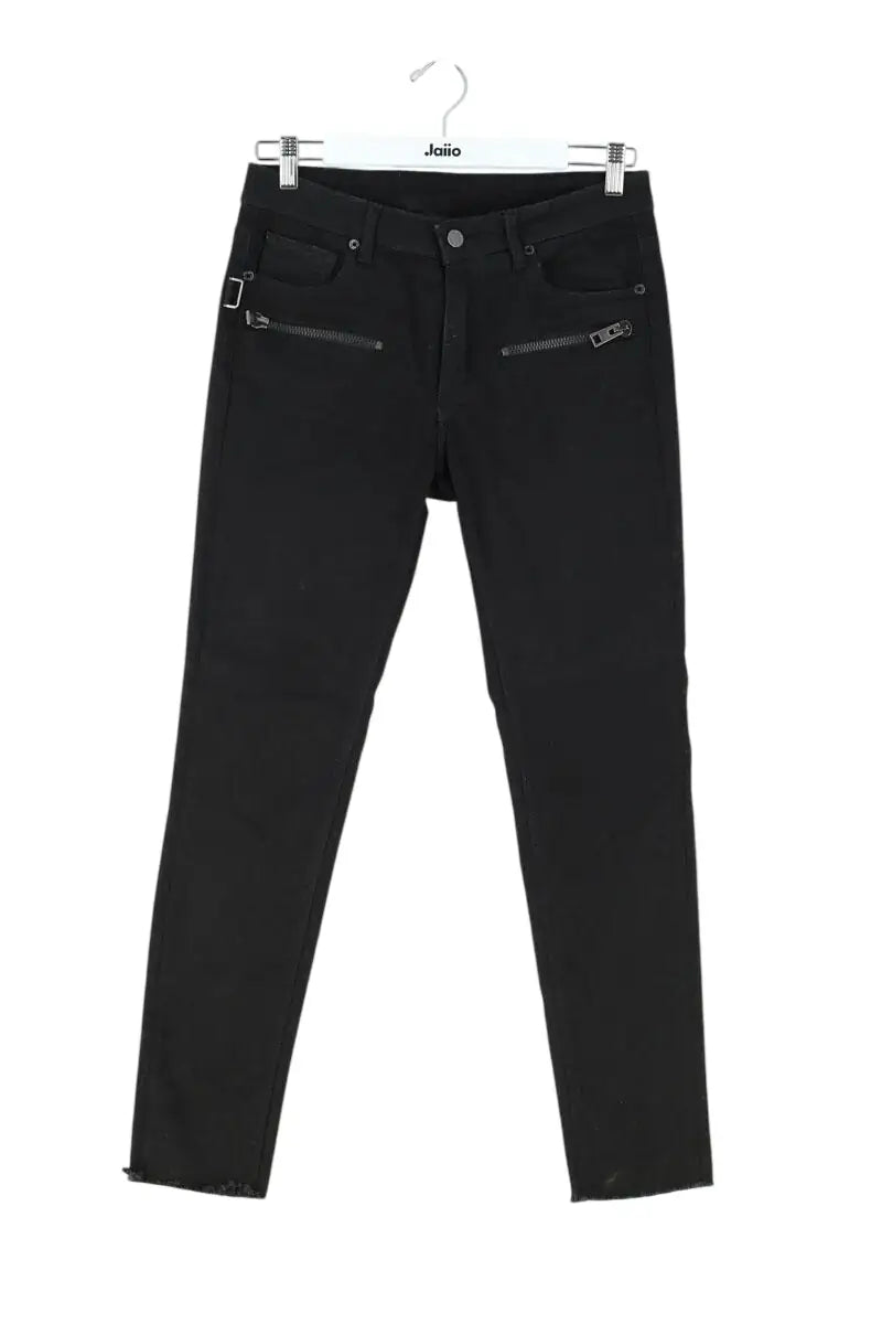 Jean droit Zadig & Voltaire Noir en Coton - élasthanne, taille L - Seconde Main