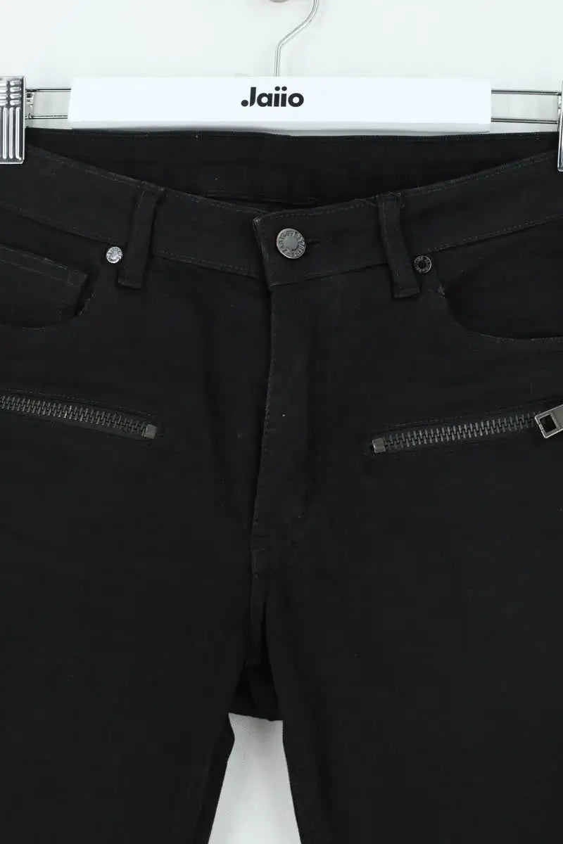 Jean droit Zadig & Voltaire Noir en Coton - élasthanne