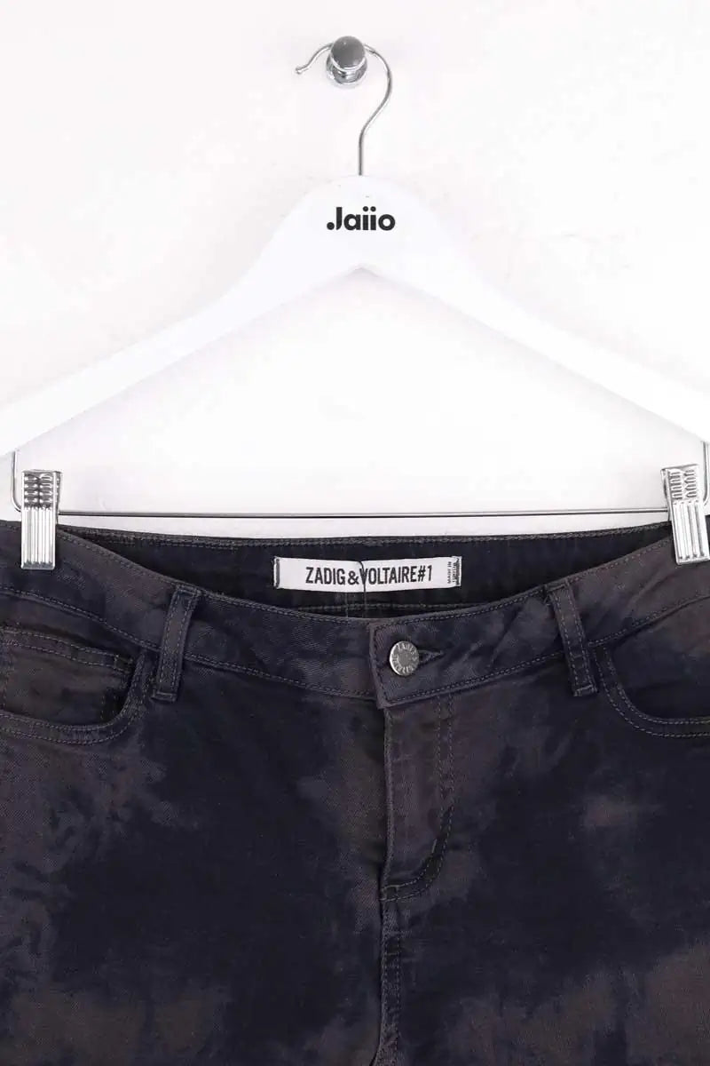 Jean droit Zadig & Voltaire Noir en Coton