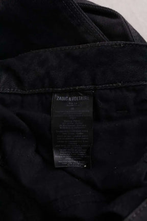 Jean droit Zadig & Voltaire Noir en Coton