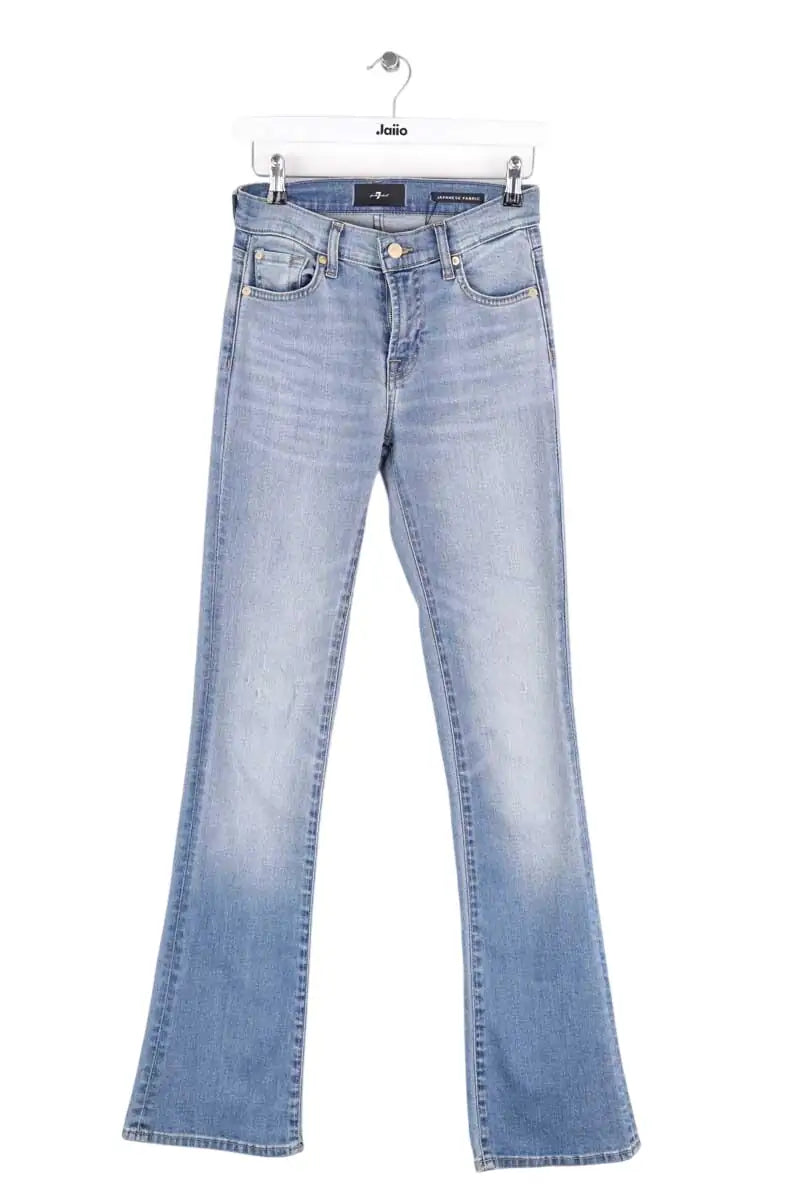 Jean flare 7 For All Mankind Bleu en Coton, taille S - Seconde Main