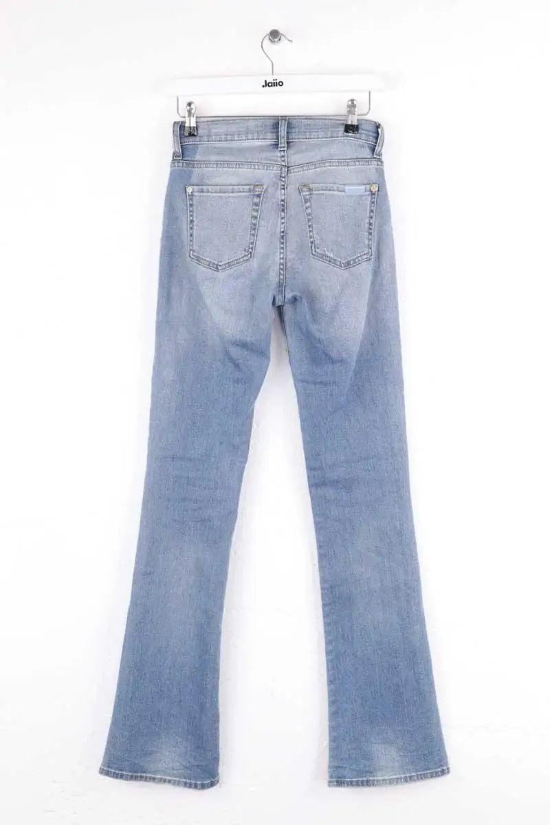 Jean flare 7 For All Mankind Bleu en Coton