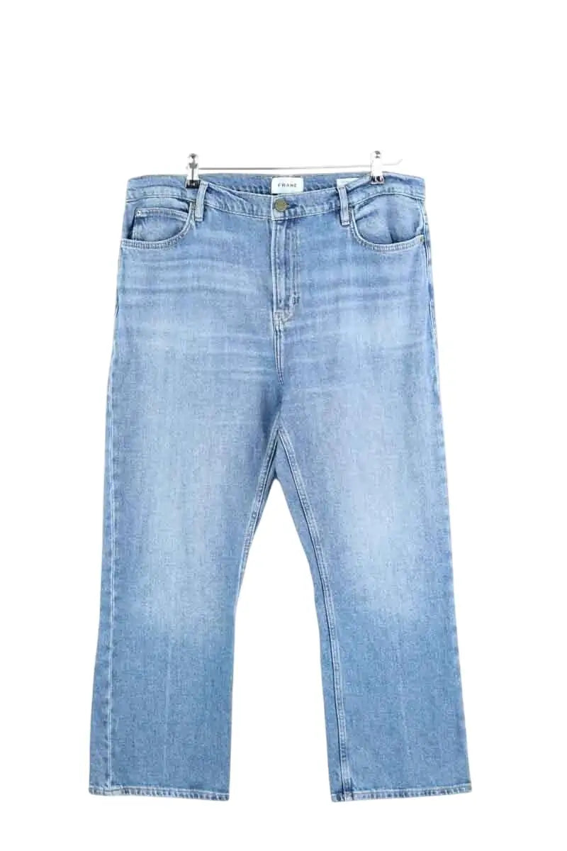 Jean Frame Bleu en Coton, taille XL - Seconde Main
