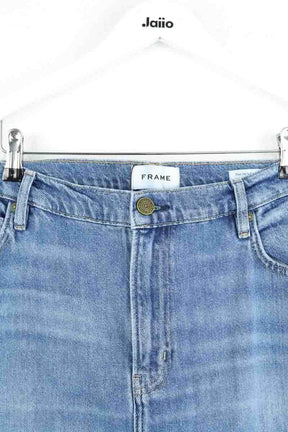 Jean Frame Bleu en Coton