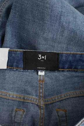Jean large 3x1 Alaska flip tomboy Bleu en Coton