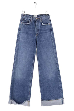 Jean large Agolde Dame Bleu en Coton - élasthanne, taille S - Seconde Main