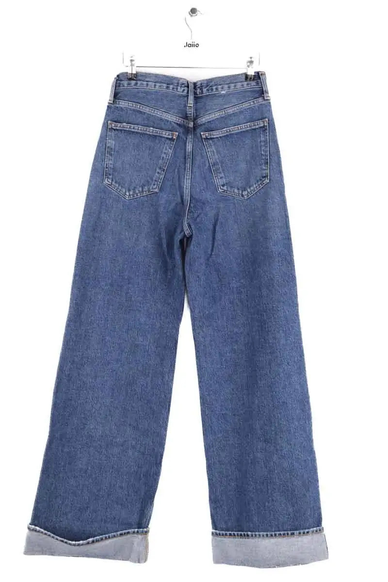 Jean large Agolde Dame Bleu en Coton - élasthanne
