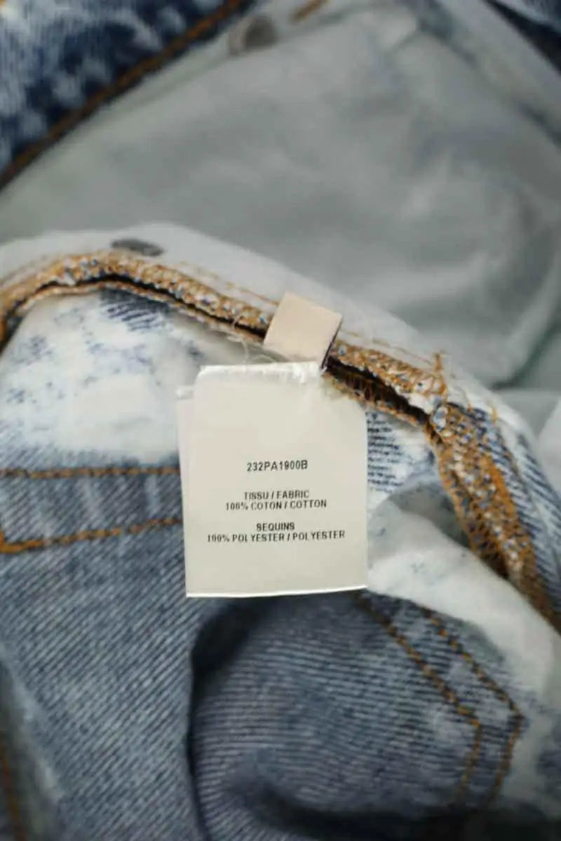 Jean large Alexandre Vauthier Blanc en Coton