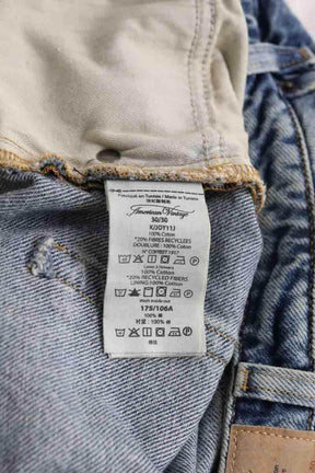 Jean large American Vintage Bleu en Coton