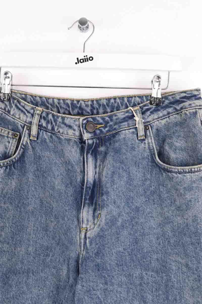 Jean large American Vintage Bleu en Coton