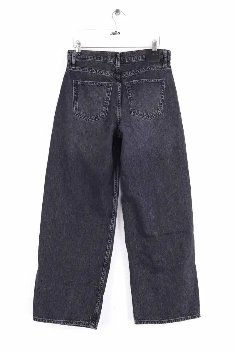 Jean large Anine Bing Noir en Coton