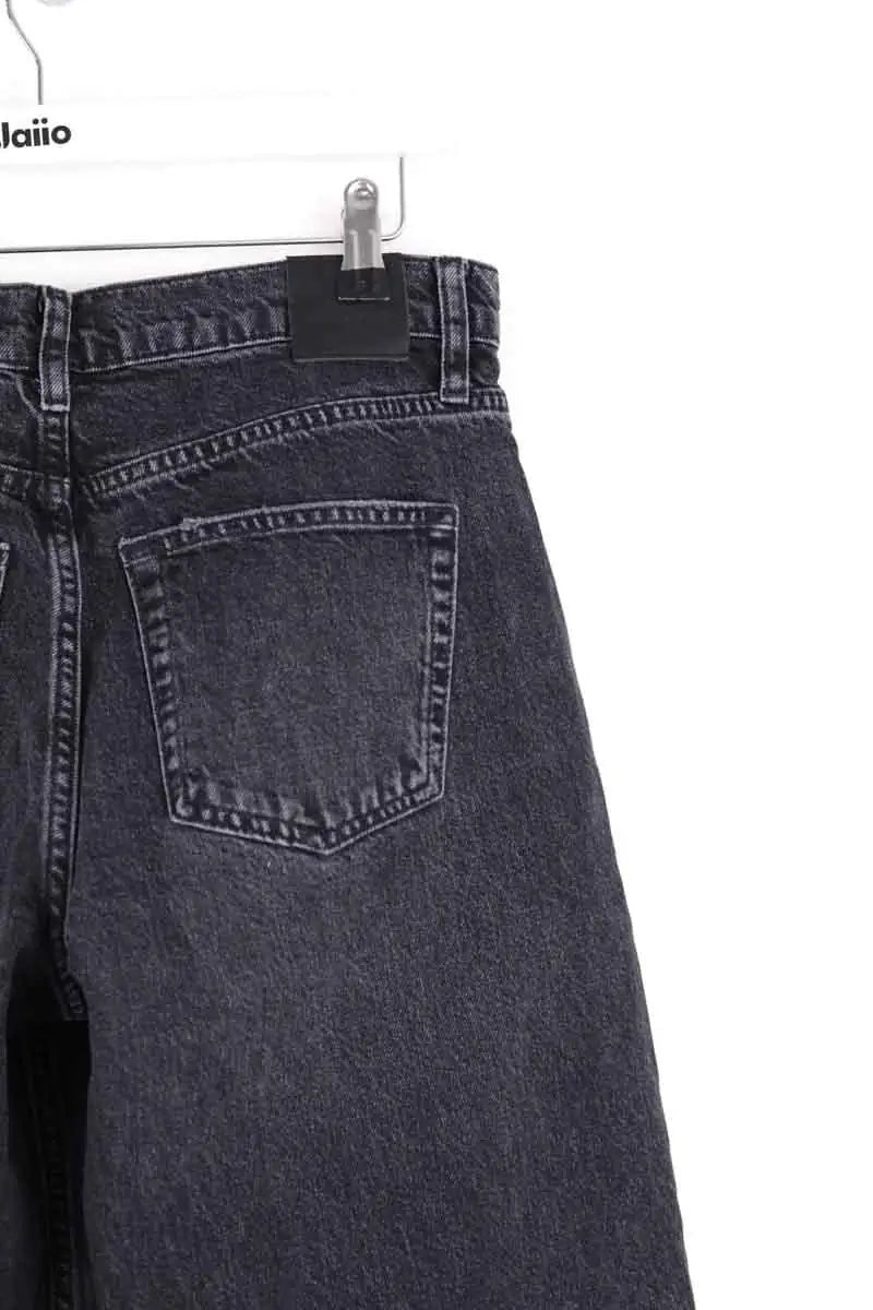 Jean large Anine Bing Noir en Coton