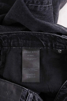 Jean large Anine Bing Noir en Coton