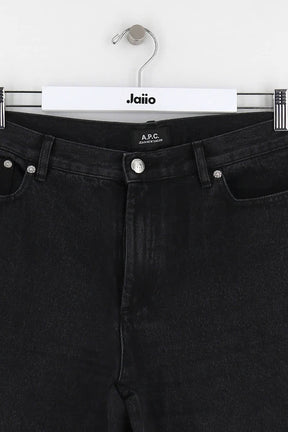 Jean large APC Noir en Coton