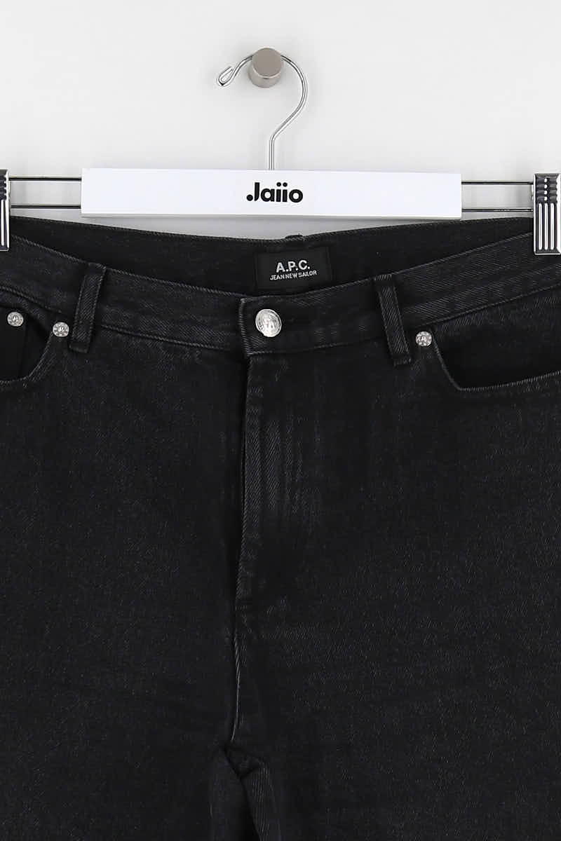 Jean large APC Noir en Coton