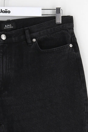 Jean large APC Noir en Coton