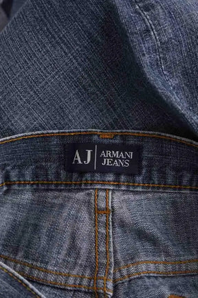 Jean large Armani Jeans Bleu en Coton