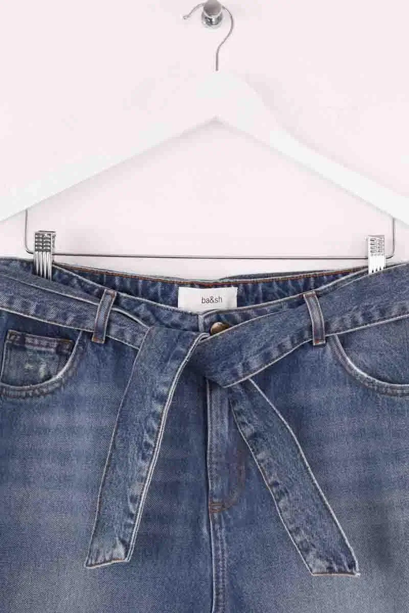 Jean large Ba&Sh Bleu en Coton