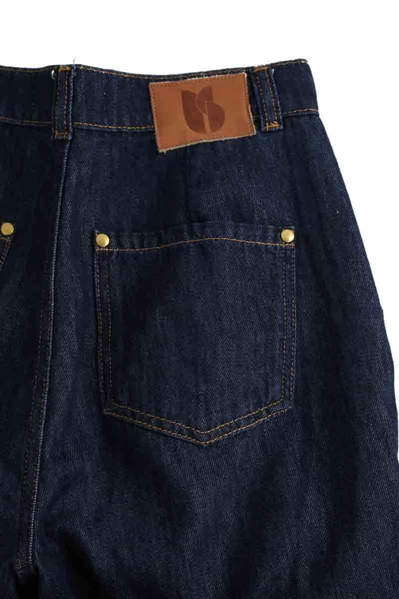 Jean large Bash Bleu en Coton