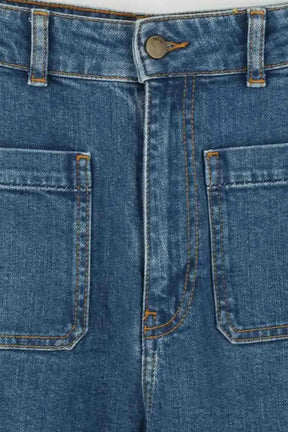Jean large Ba&Sh Bleu en Coton