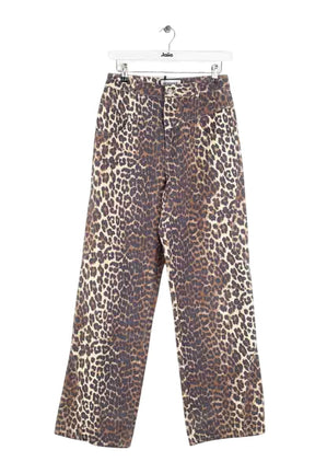 Jean large Berenice Marron en Coton, taille S - Seconde Main