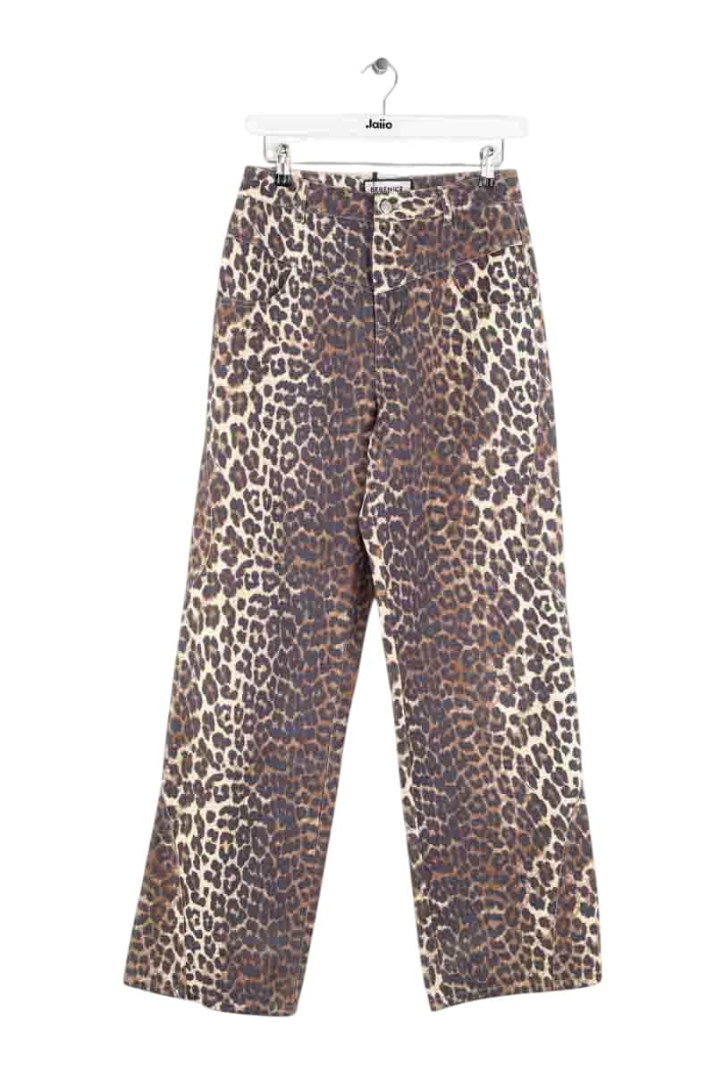 Jean large Berenice Marron en Coton, taille S - Seconde Main