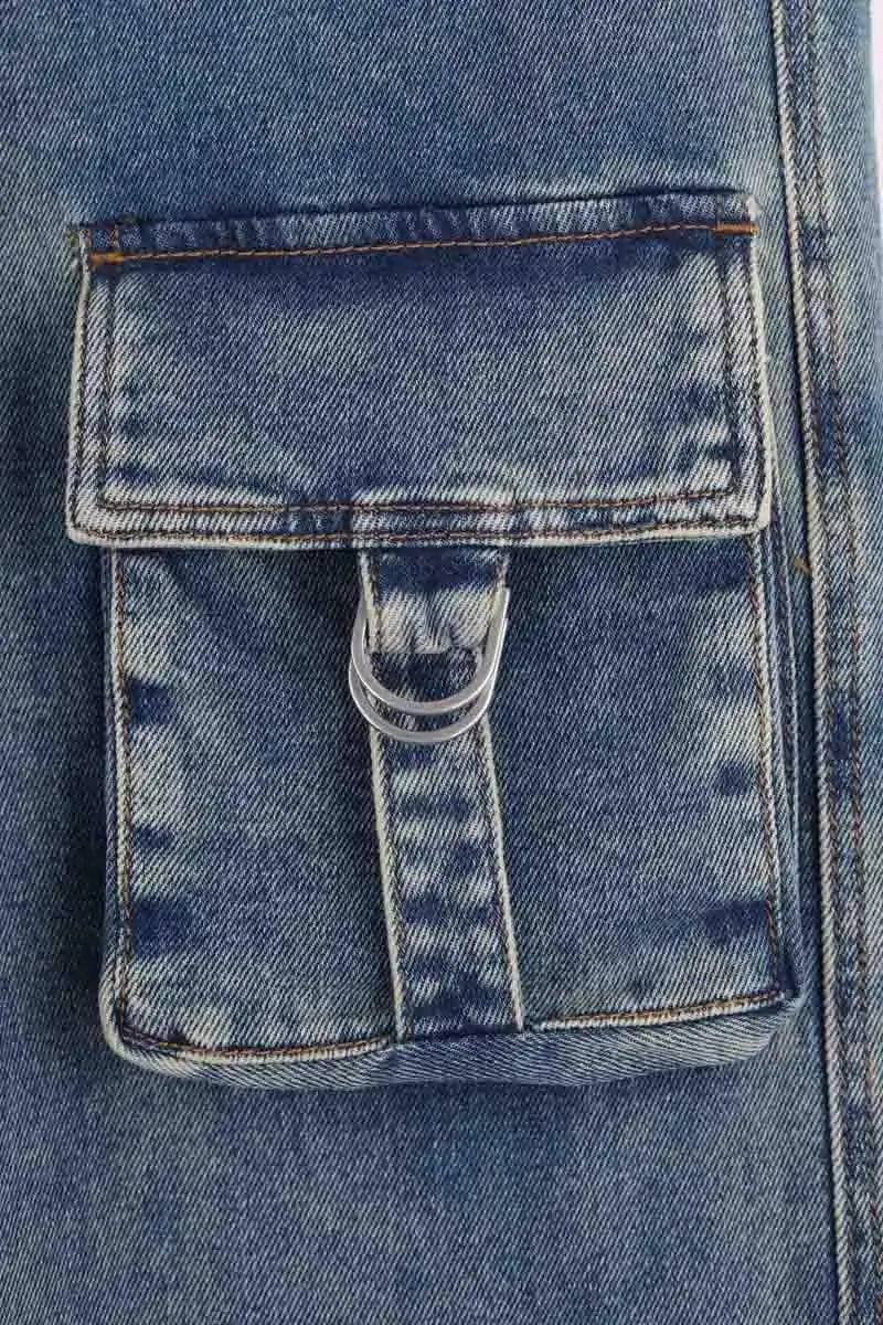 Jean large Blumarine Bleu en Coton