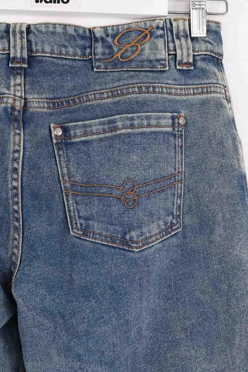 Jean large Blumarine Bleu en Coton