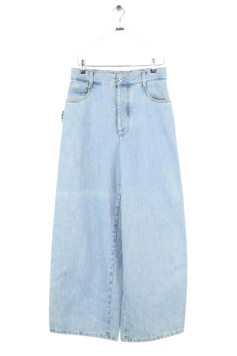 Jean large Bottega Veneta Bleu en Coton, taille S - Seconde Main