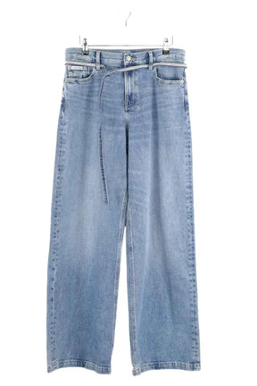 Jean large Calvin Klein Low rise baggy Bleu en Coton, taille XS - Seconde Main