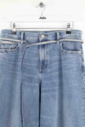 Jean large Calvin Klein Low rise baggy Bleu en Coton
