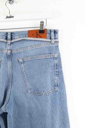 Jean large Calvin Klein Low rise baggy Bleu en Coton