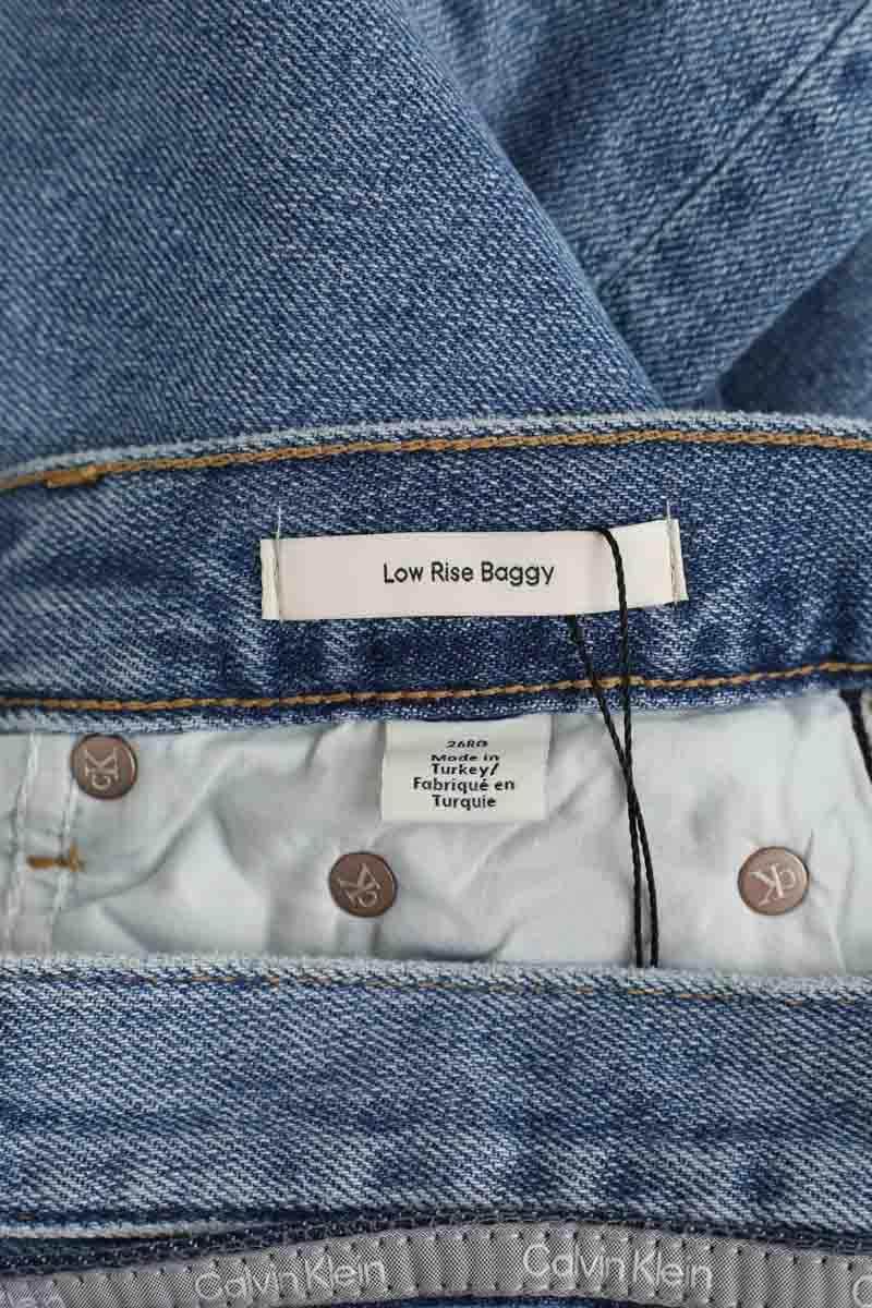 Jean large Calvin Klein Low rise baggy Bleu en Coton