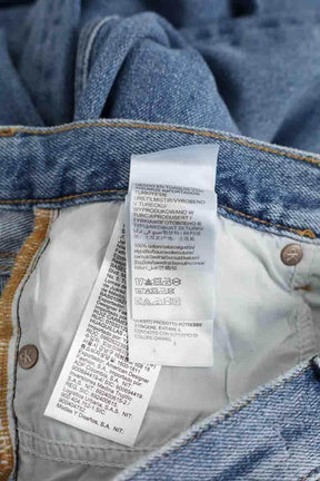 Jean large Calvin Klein Low rise baggy Bleu en Coton