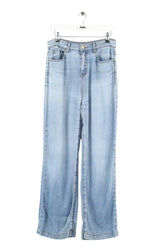 Jean large Celine Bleu en Coton, taille L - Seconde Main