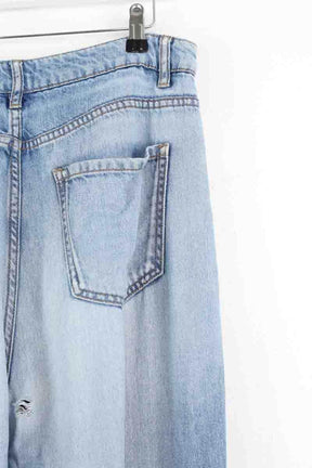 Jean large Celine Bleu en Coton