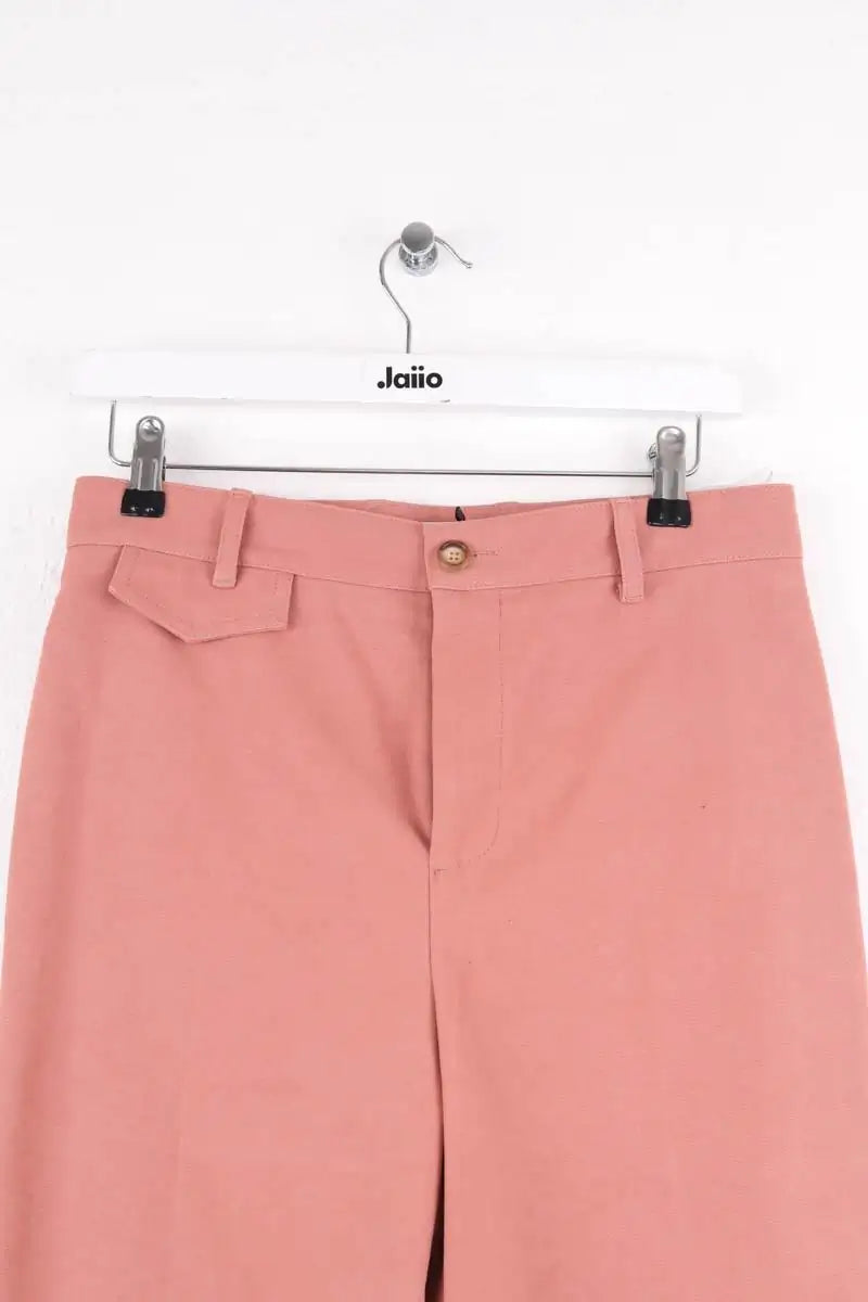 Jean large Chloé Rose en Coton