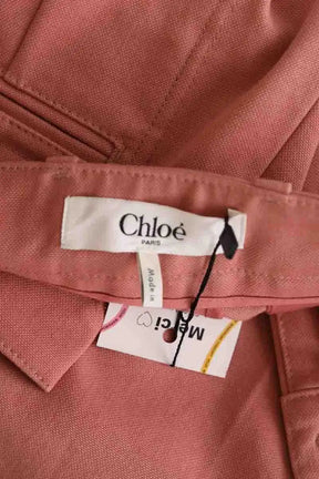 Jean large Chloé Rose en Coton