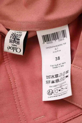 Jean large Chloé Rose en Coton
