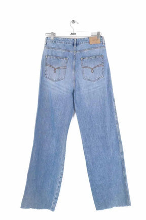 Jean large Claudie Pierlot Bleu en Coton