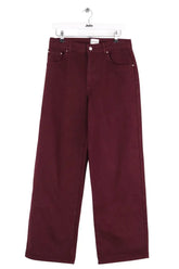 Jean large Claudie Pierlot Bordeaux en Coton, taille M - Seconde Main