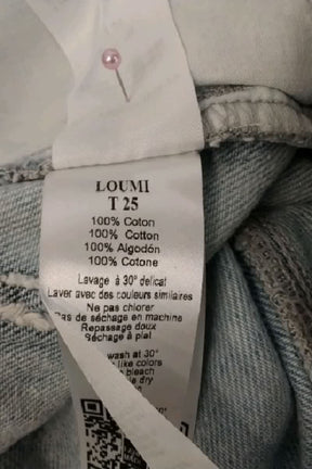 Jean large Des Petits Hauts Bleu en Coton