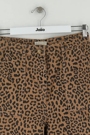 Jean large Des Petits Hauts Marron en Coton