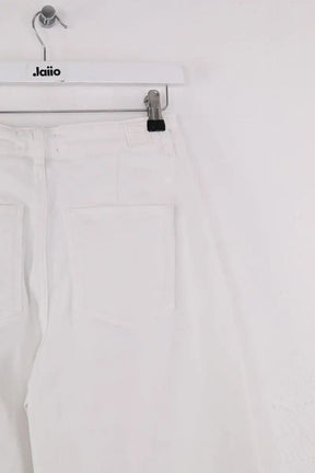 Jean large Eric Bompard Blanc en Coton