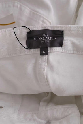 Jean large Eric Bompard Blanc en Coton